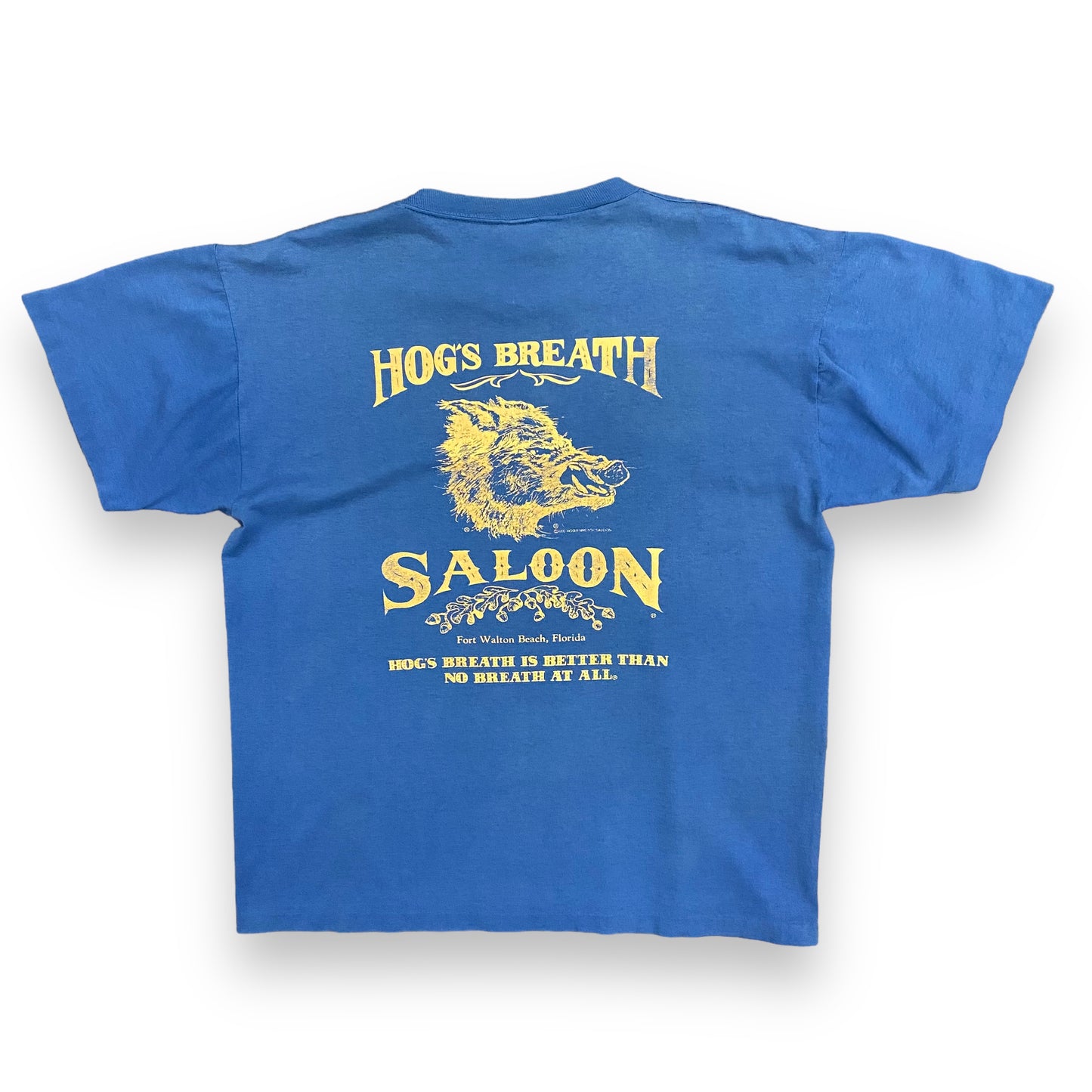 Vintage 1980s Hog's Breath Saloon Single Stitch Bar Tee - Size XL
