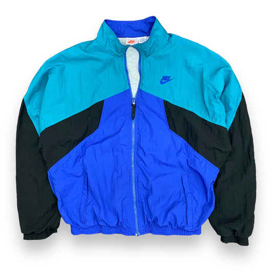 1990s Nike Color Blocked Zip Up Windbreaker - Size Large