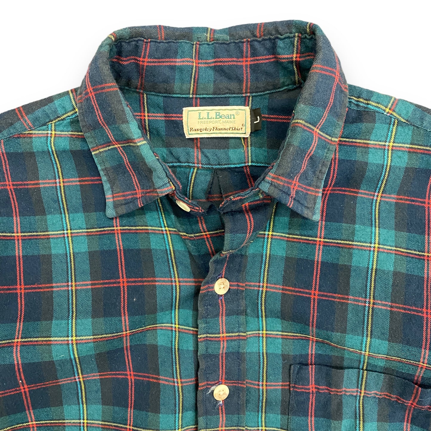 90s LL Bean "Rangeley Flannel Shirt" - Size Large