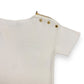 Prada Zip-Shoulder White Top - Size M/L (44)