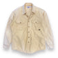1980s Duxbak Light Yellow Canvas Button Up Shirt - Size Large