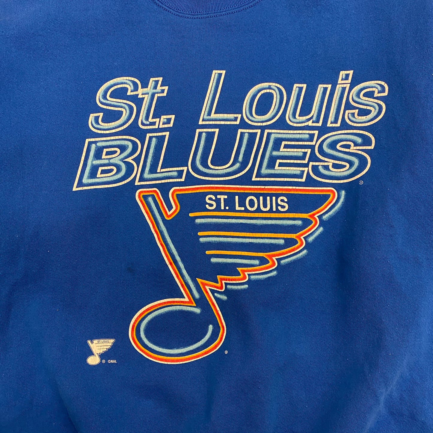 Vintage 1990s St. Louis Blues Hockey Crewneck Sweatshirt - Size XL