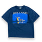 90s Holland "Windmills By Night" Navy Blue Tee - Size Large