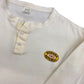 Vintage 1980s Banana Republic White Henley Tee - Size Medium