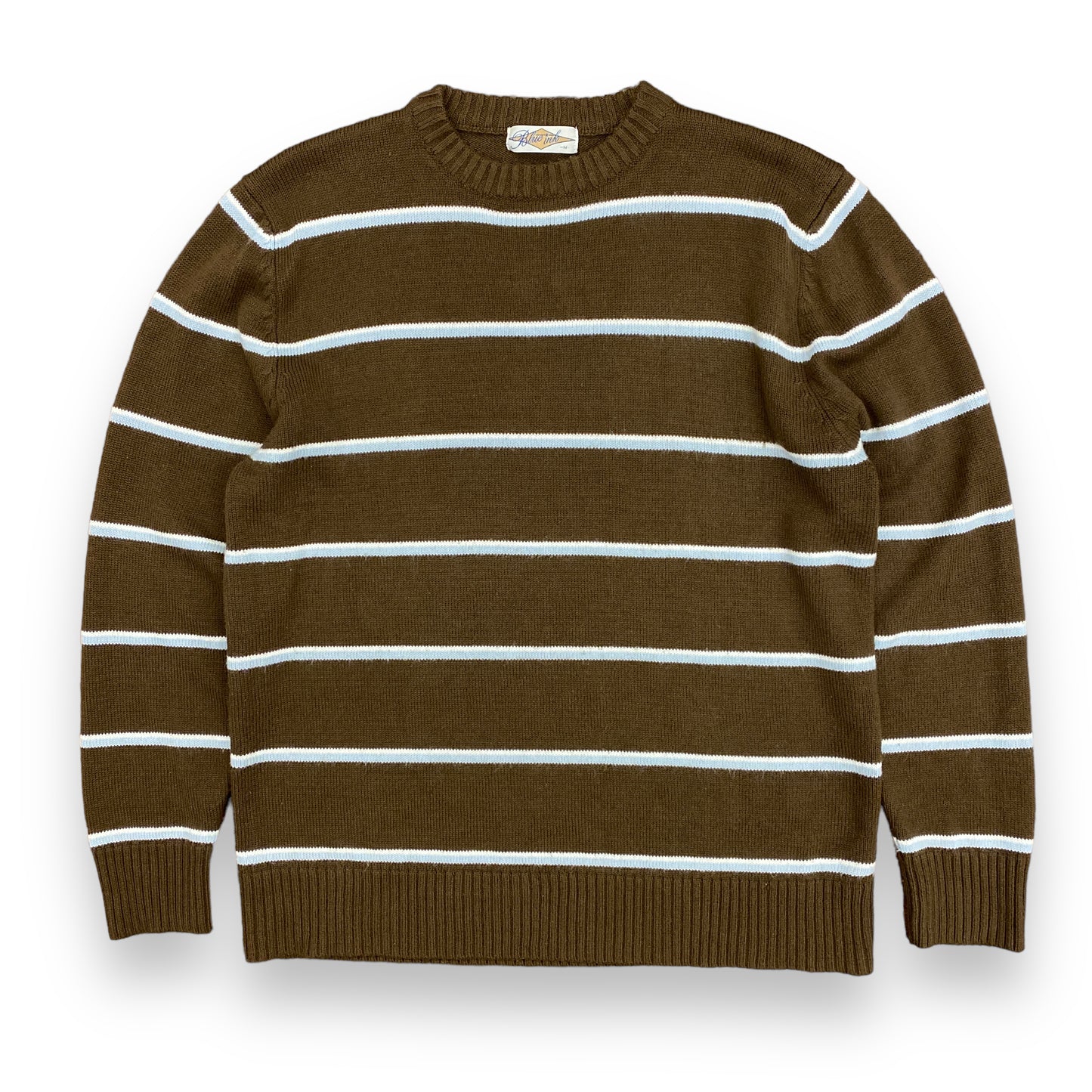 Vintage Brown Striped Sweater - Size Medium