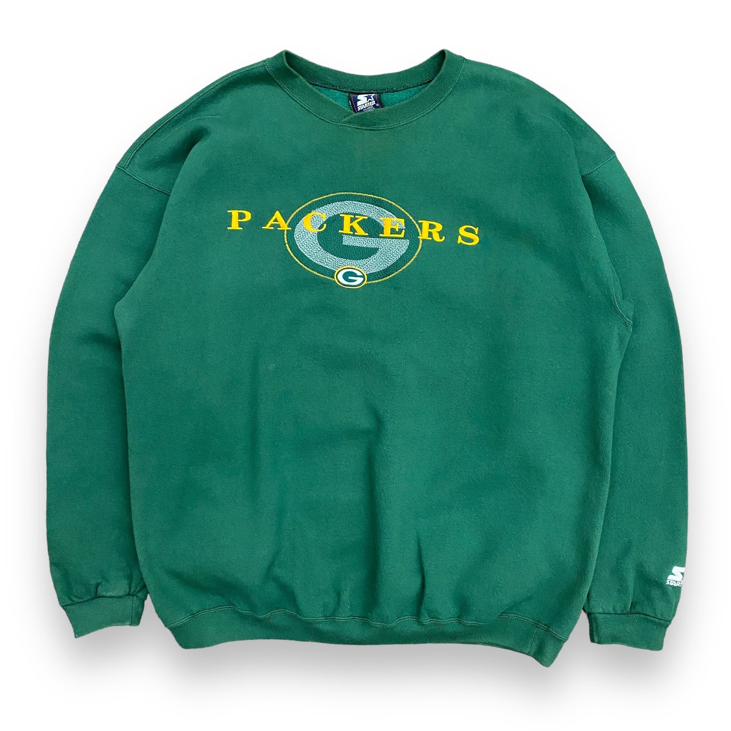 Vintage 90s Starter Green Bay Packers NFL Embroidered Sweatshirt - Size XL