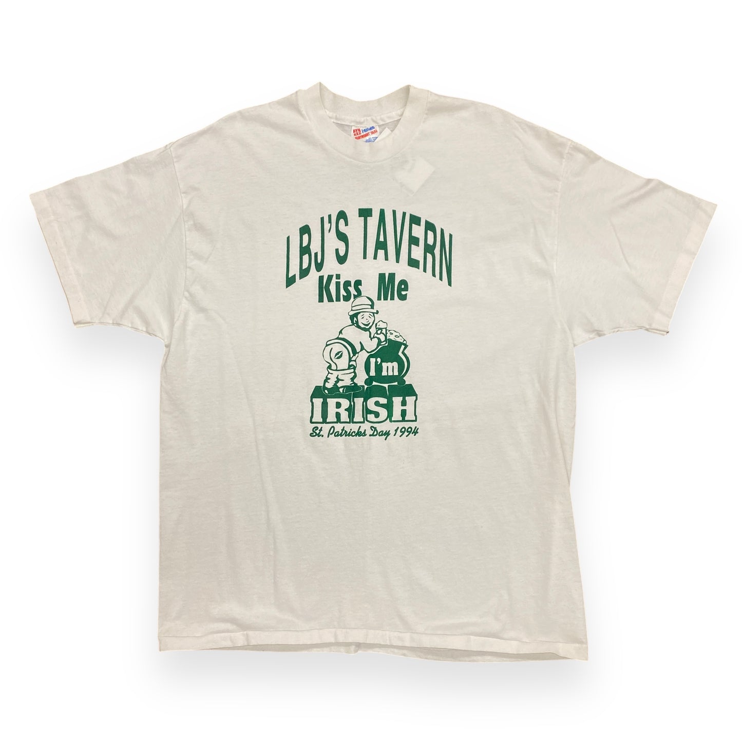 Vintage 1994 LBJ's Tavern "Kiss Me I'm Irish" Tee - Size XL