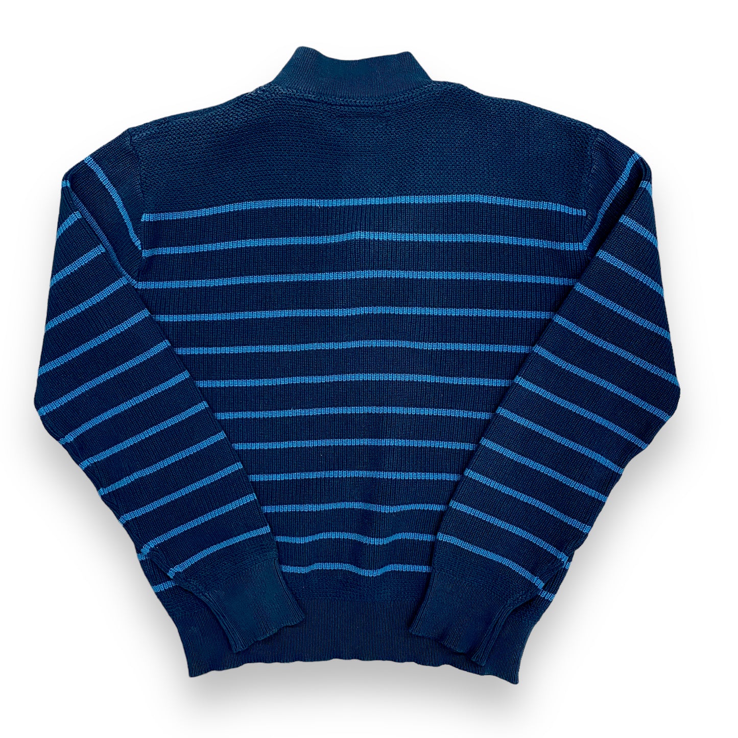 Vintage 1990s LL Bean 5-Button Striped Sweater - Size Medium
