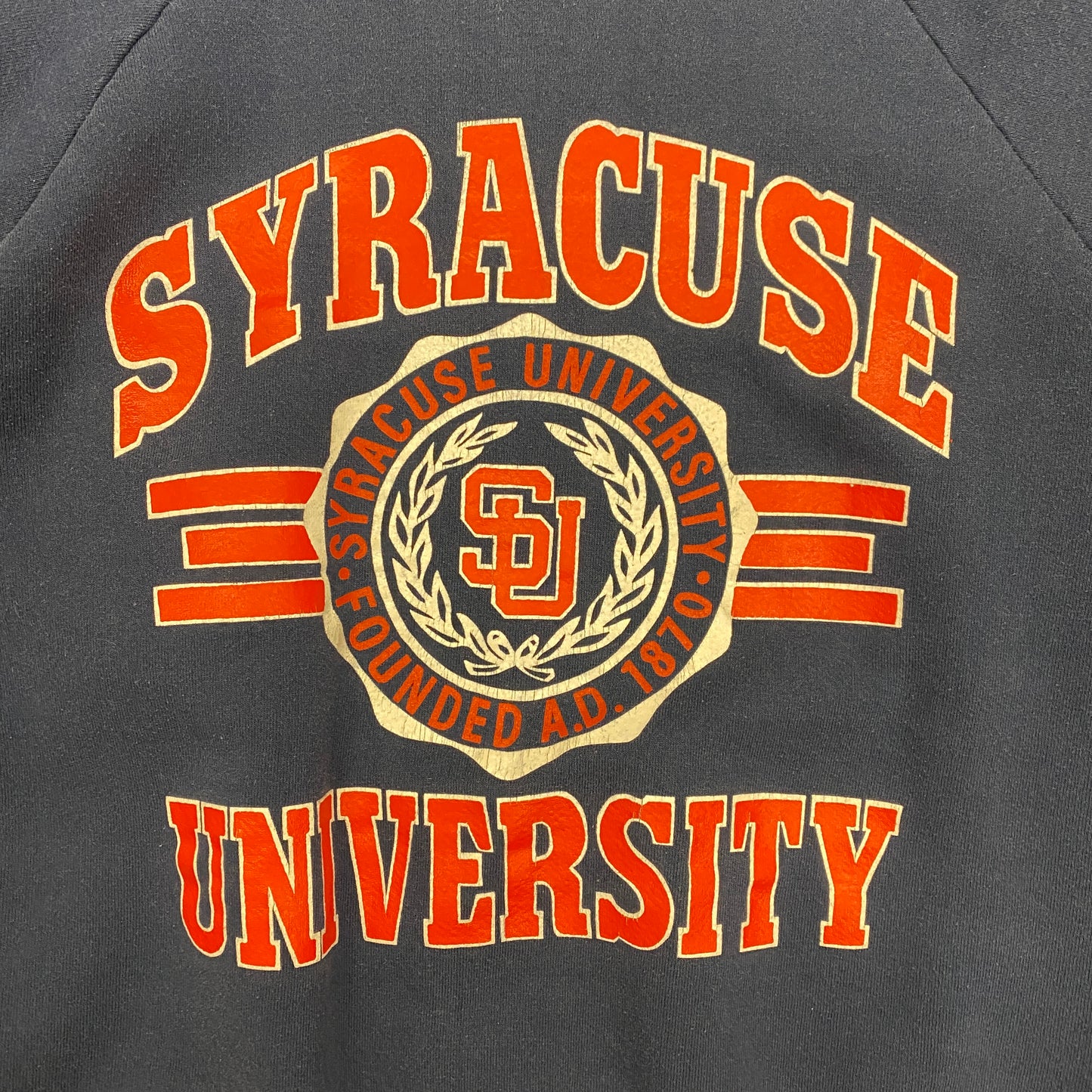 Vintage 1990s Syracuse University Raglan Sweatshirt - Size Large