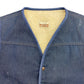 70s Sears Western Wear Denim Sherpa Vest - Size L/XL