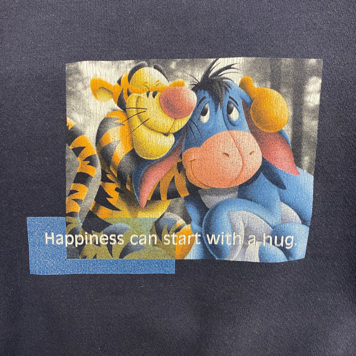 Disney Tigger & Eeyore "Happiness can start with a hug" Sweatshirt - Size Large