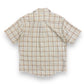1980s Par Four Sportswear Tan Plaid Button Up Shirt - Size Large