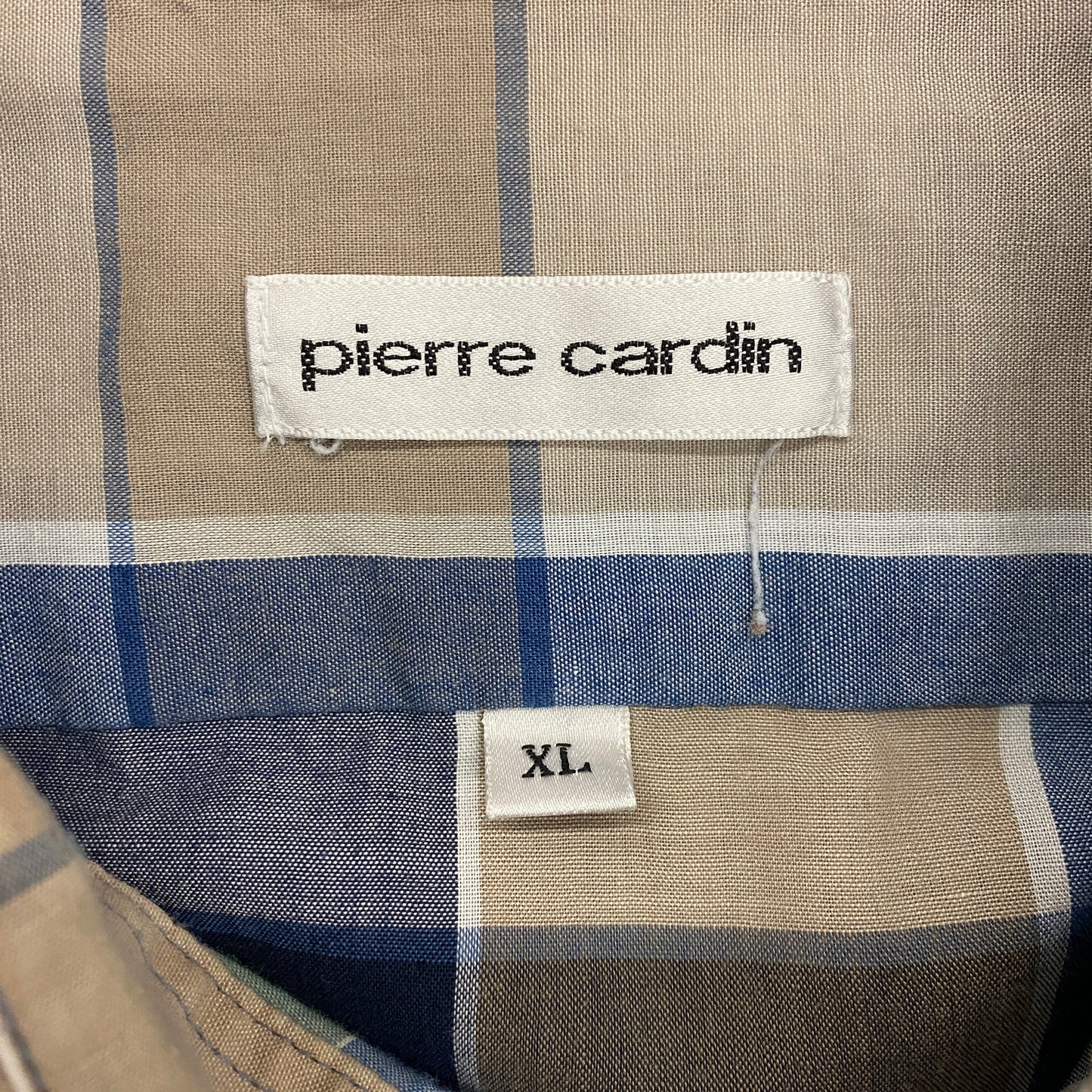 Pierre Cardin Blue Plaid Shirt - Size XL