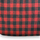 1950s Penn Rich Buffalo Plaid Chin Strap Wool Half-Zip - Size Large
