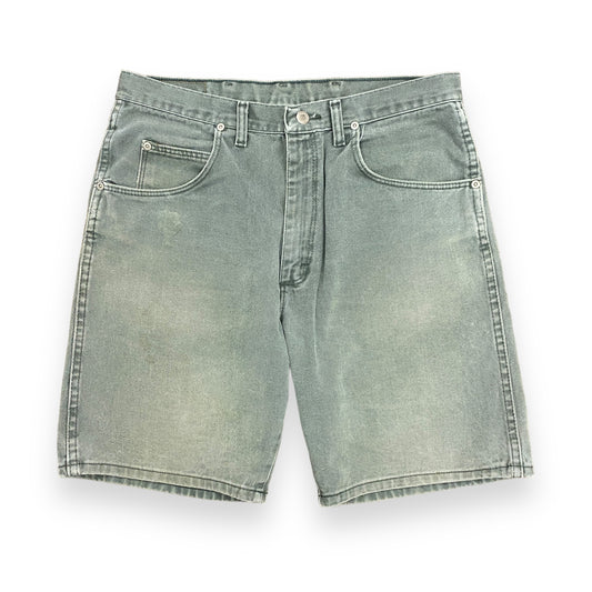 00’s Wrangler Green Denim Shorts - 34"x8"