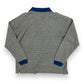 Vintage Patterned Knit Long Sleeve Polo - Size Medium (Fits Large)