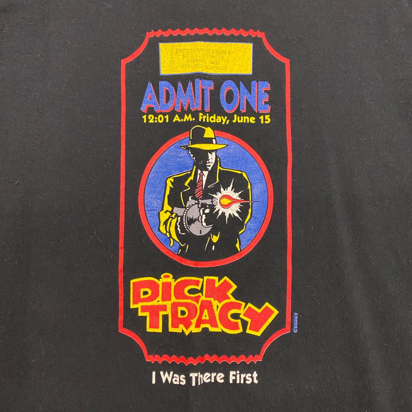 Vintage "Dick Tracy: Admit One" Movie Promo Tee - Size Large