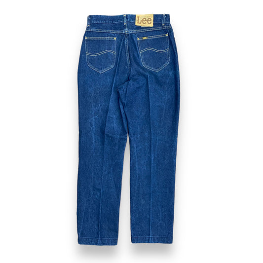 Vintage 1980s Lee Riders High Waisted Dark Wash Jeans - 28"x30"