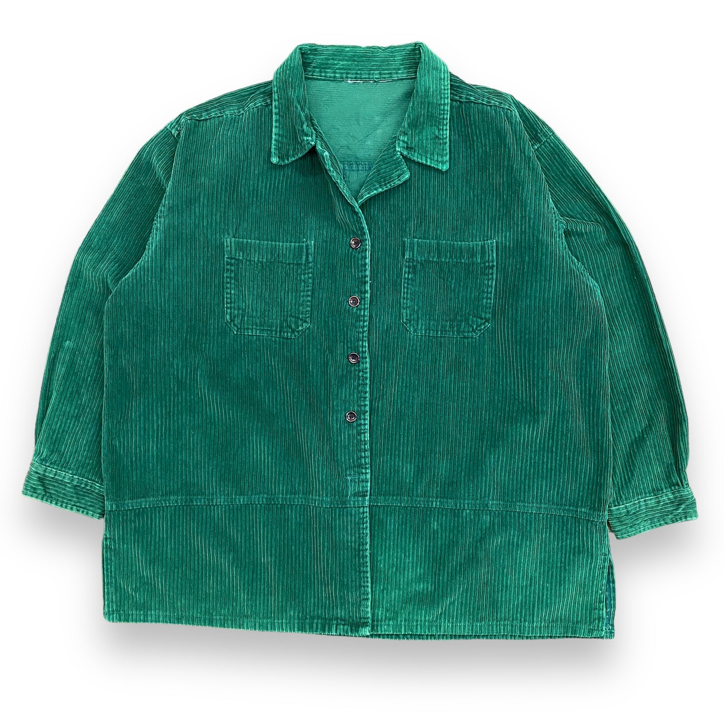 Vintage Green Corduroy Oversized Button Up - Size XL