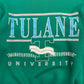 Vintage 1990s Tulane University Green Crewneck Sweatshirt - Size Large