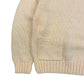 Vintage 1980s Light Yellow Chunky Knit Sweater - Size M/L