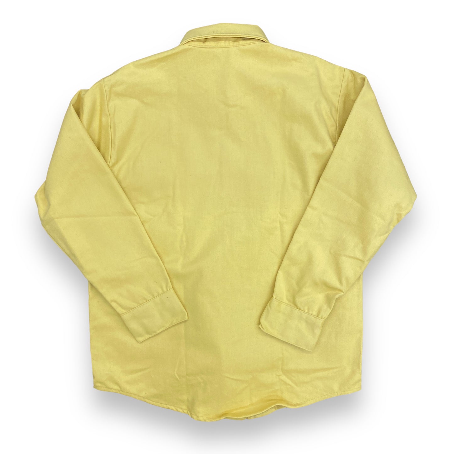NWT 1980s Cloudcover Yellow Double Faced Suede Chamois Button Up - Size Large