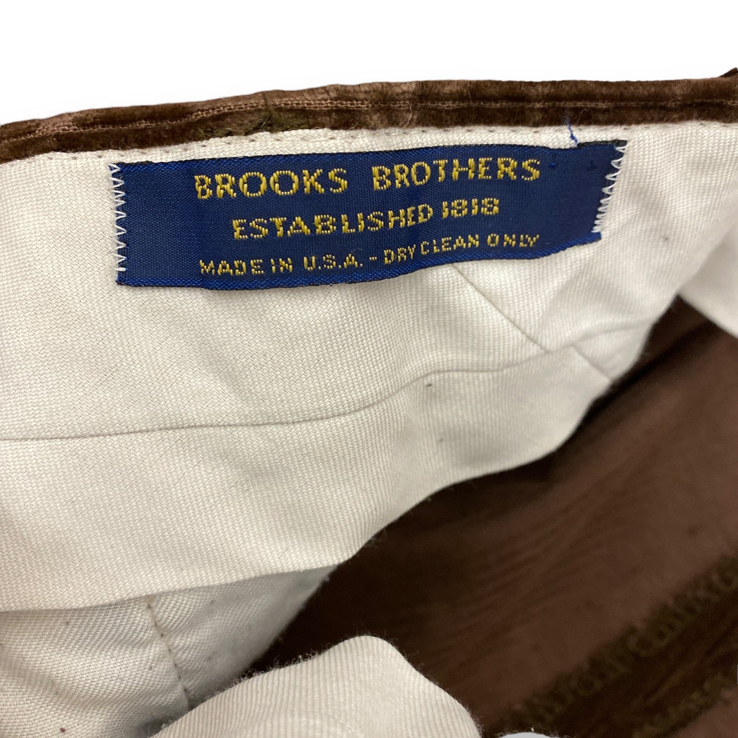 1980s Brooks Brothers Chocolate Corduroy Pants - 36"x28"