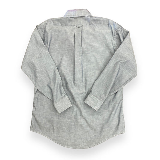 Vintage 1980s Strathmore Single-Needle Tailored Chambray Button Up - Size Large