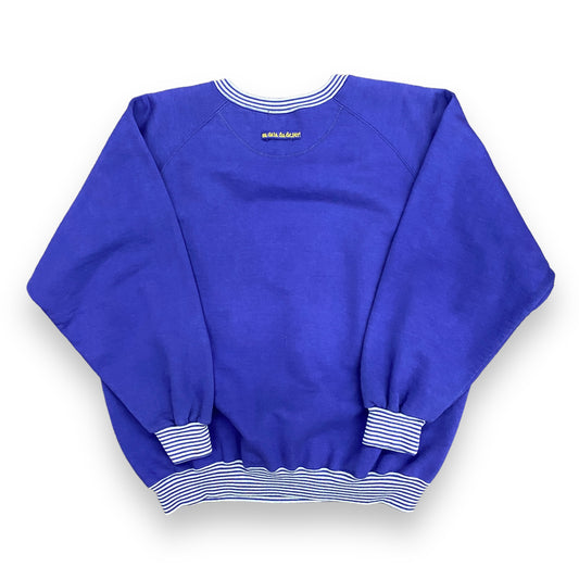 90s Purple Chain Stitched "au dela du desert" Sweatshirt - Size XL