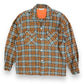 1960s/1970s Society Sportswear Wool Blend Burnt Orange Flannel - Size Medium