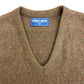 Vintage 1980s Robert Bruce Brown Wool Sweater Vest - Size Medium