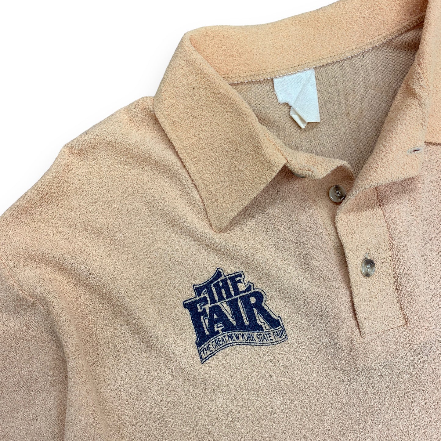 Vintage 1970s New York State Fair Terry Cloth Polo - Size Large