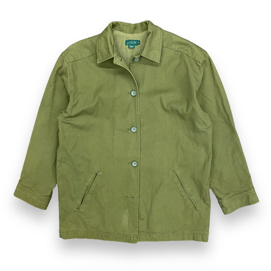 Vintage J. Crew Army Green Canvas Jacket - Size Medium