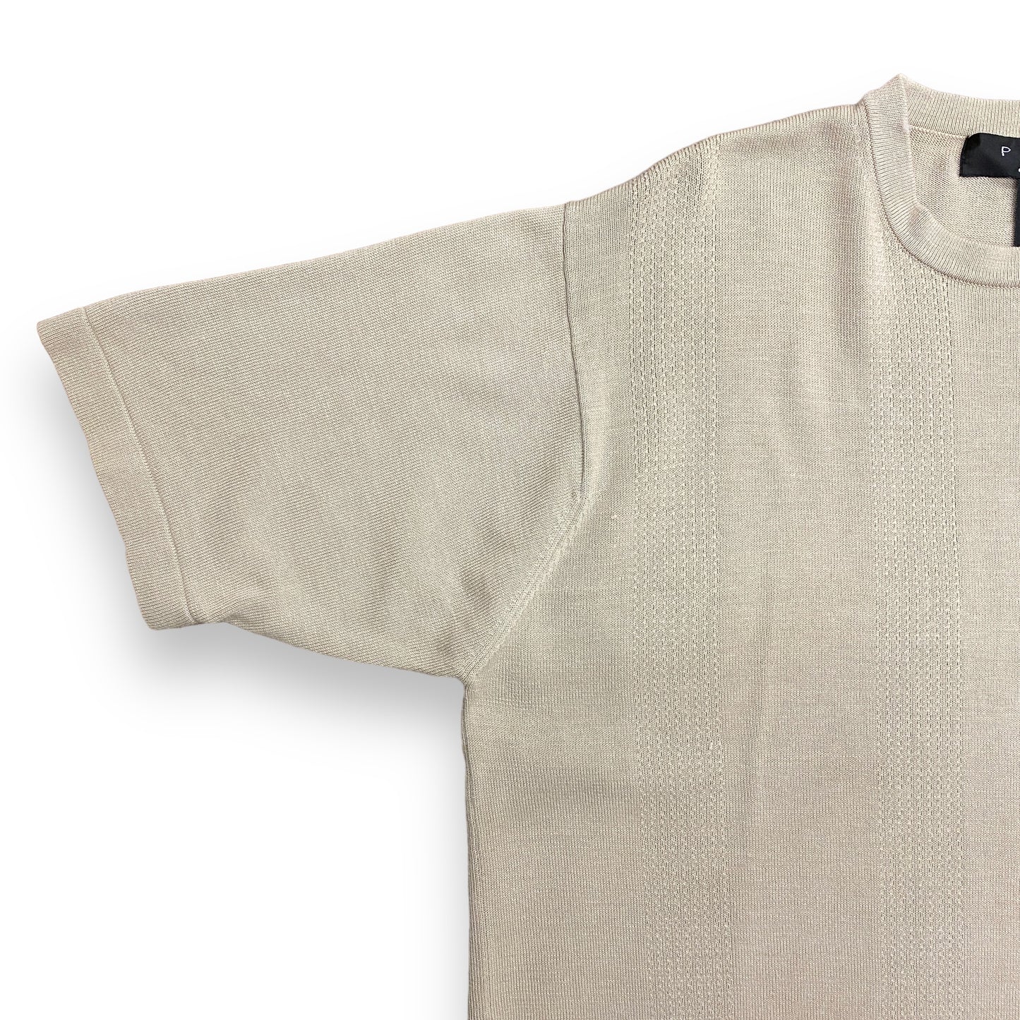 90s Protege Collection Tan Silk Blend Tee - Size Large