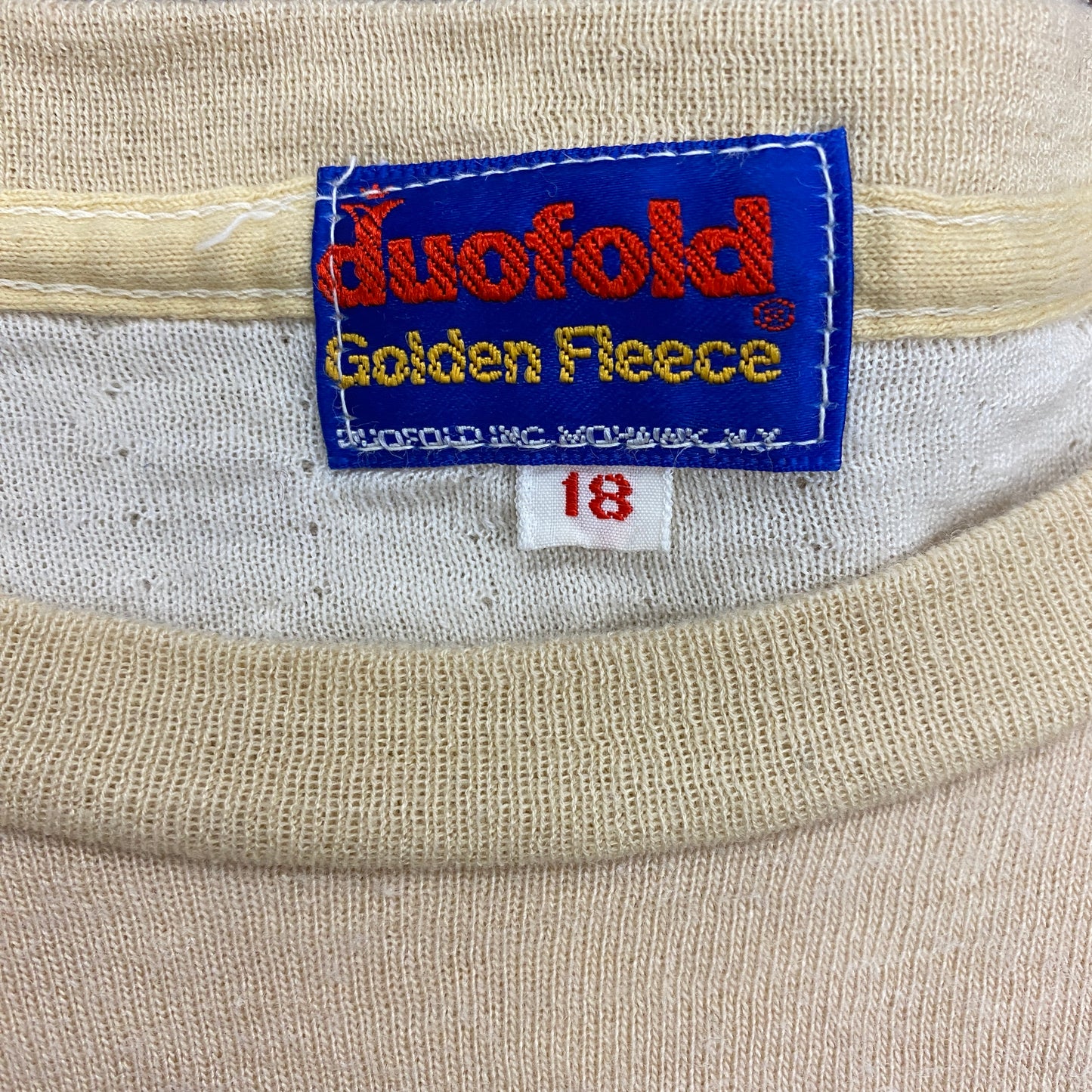 Vintage 70s Duofold (Mohawk NY) "Golden Fleece" Thermal Shirt - Size Medium