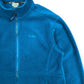 Vintage 90s LL Bean Full Zip Teal Fleece Jacket - Size Large
