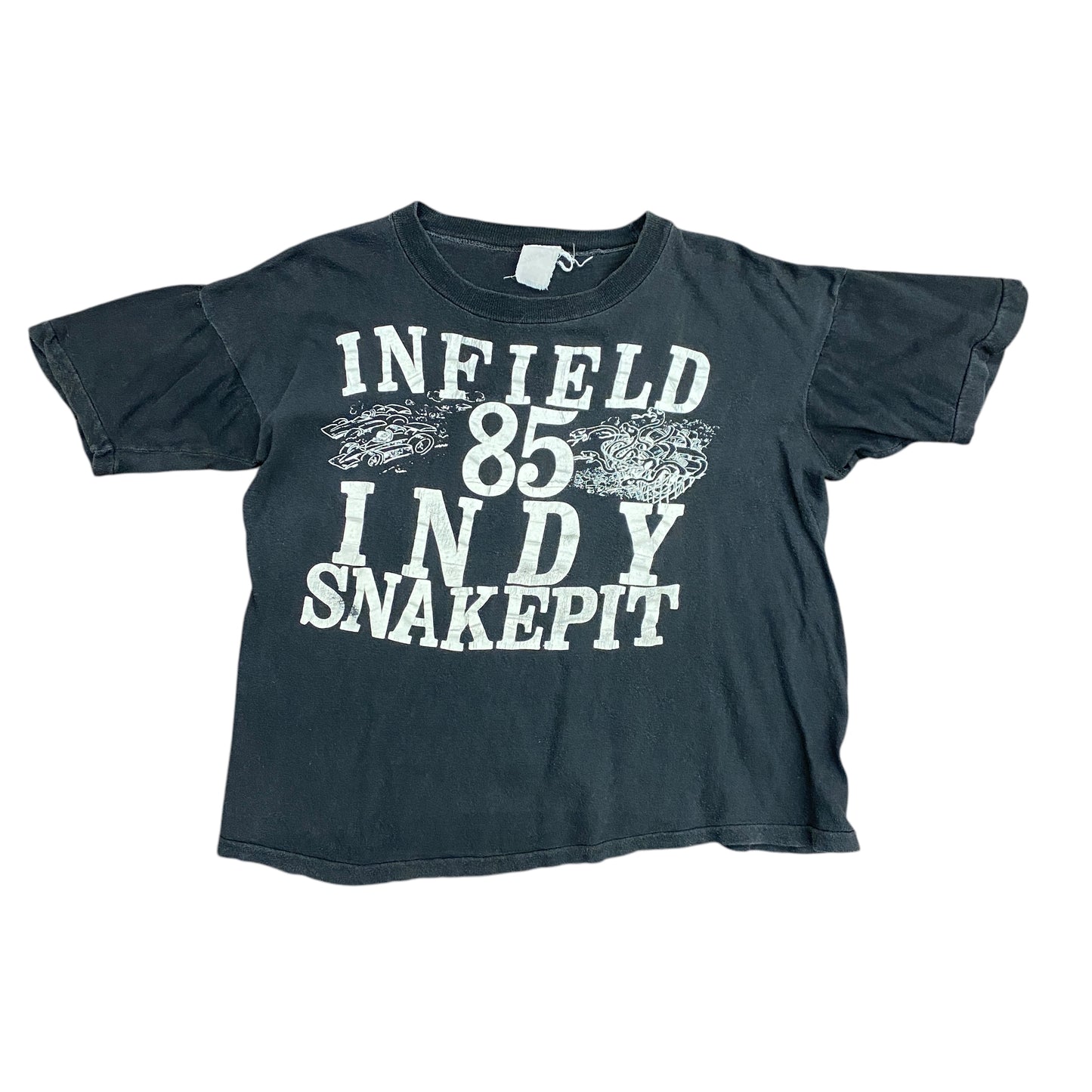 Vintage 1985 "Infield Indy Snakepit" Indianapolis Speedway Tee - Size Medium