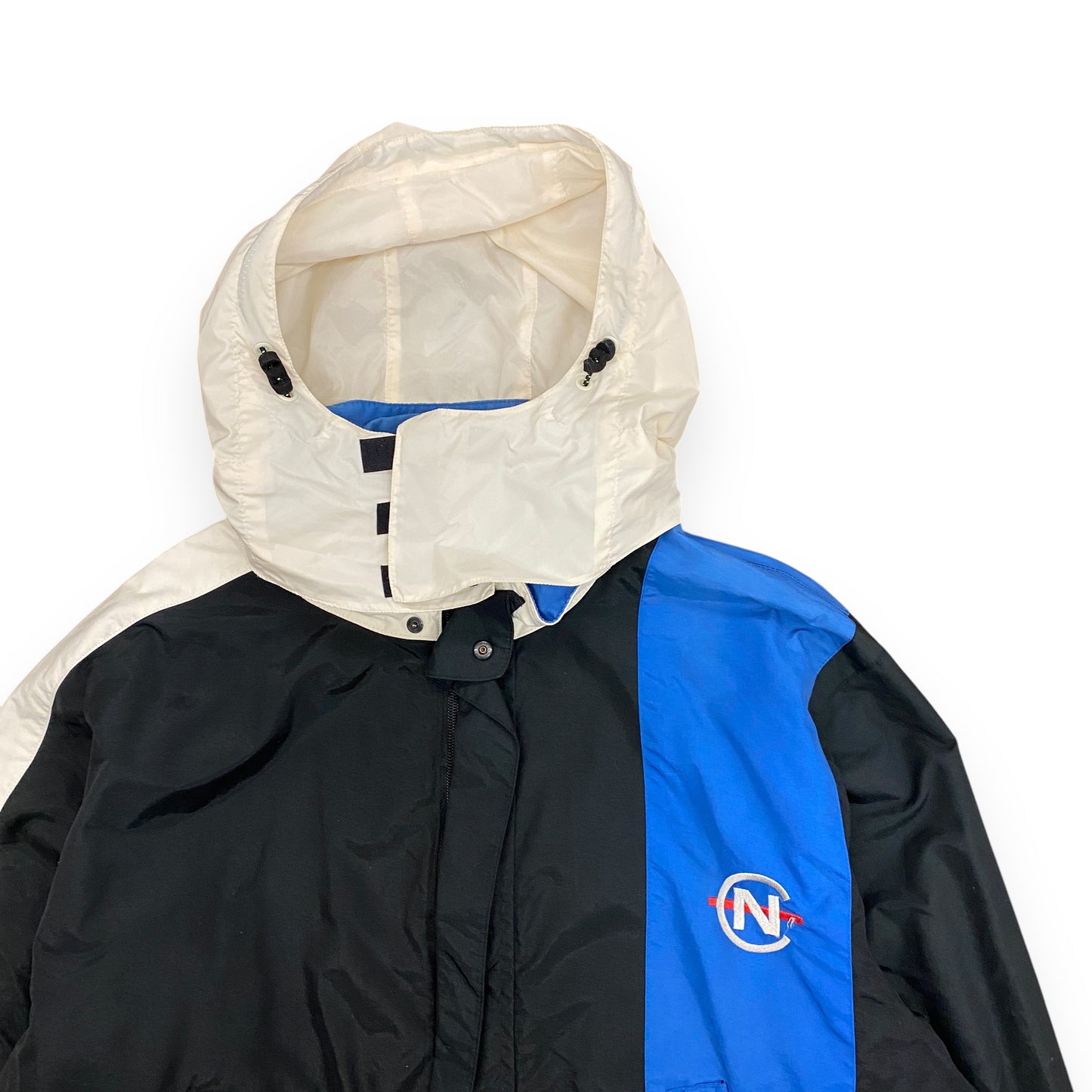 Vintage Nautica Competition Reversible Hooded Windbreaker - Size Large