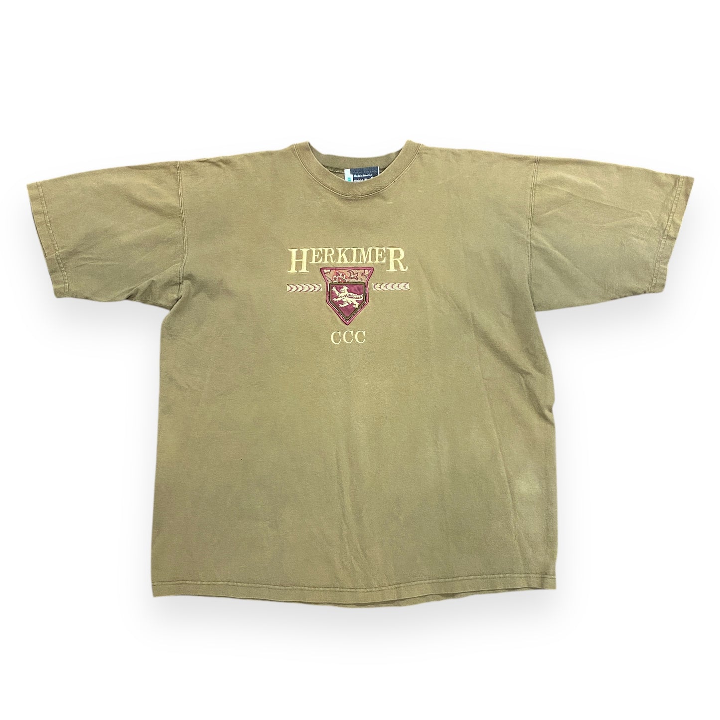 Vintage 1990s Herkimer Community College HCCC Tee - Size XL