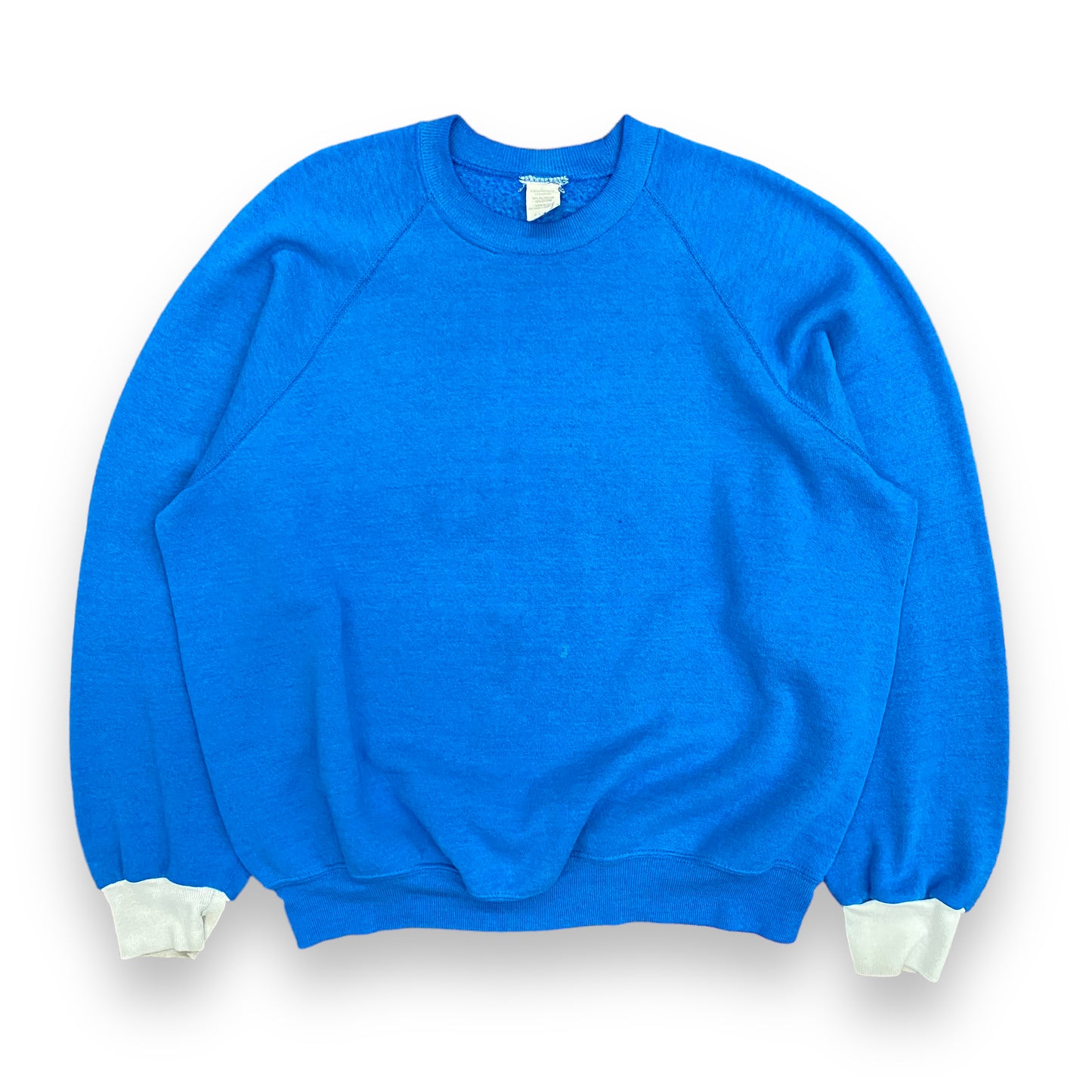 Vintage 1980s Blue Raglan Sweatshirt - Size XL