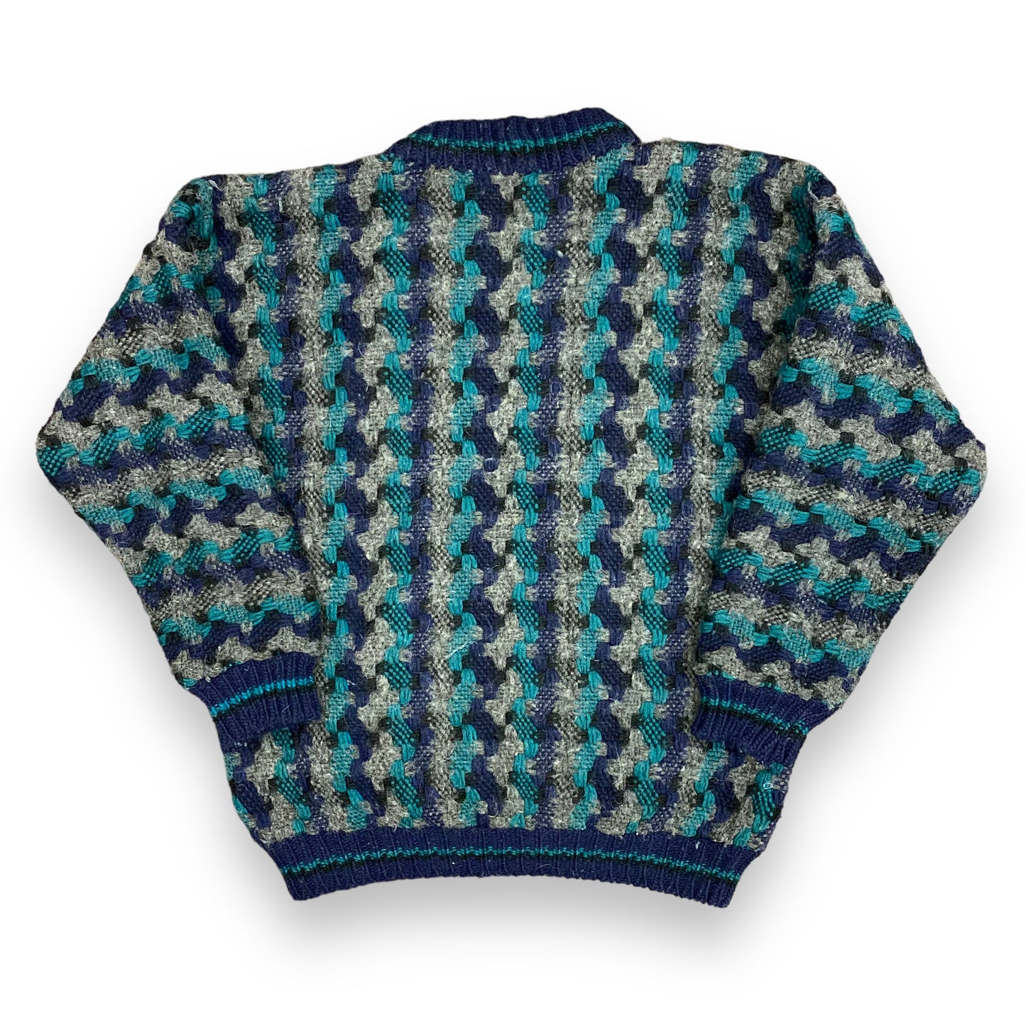 Vintage Hand Knit Ecuadorian Sweater - Size XL