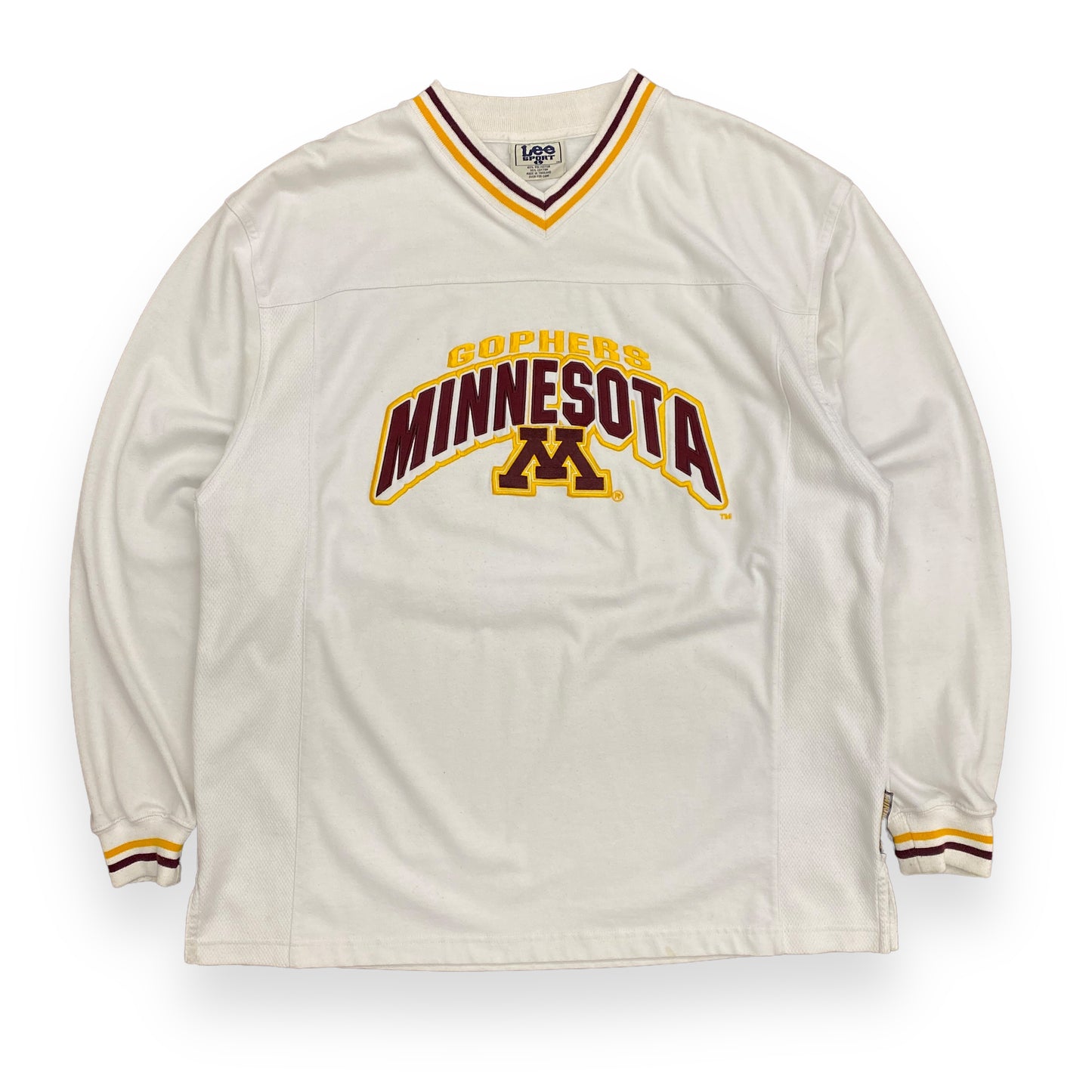 Vintage 1990s Lee Sport University of Minnesota "Golden Gophers" Long Sleeve Tee - Size Large