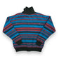 Vintage 1990s Western Knit Zip Up Sweater - Size Large
