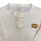 Vintage 1980s Banana Republic White Henley Tee - Size Medium