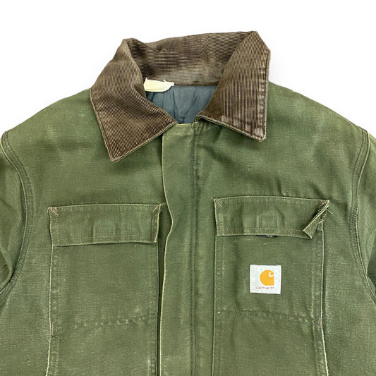 Vintage 1990s Carhartt Forest Green Lined Jacket - Size Large