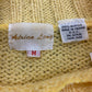 Vintage 1980s Light Yellow Chunky Knit Sweater - Size M/L