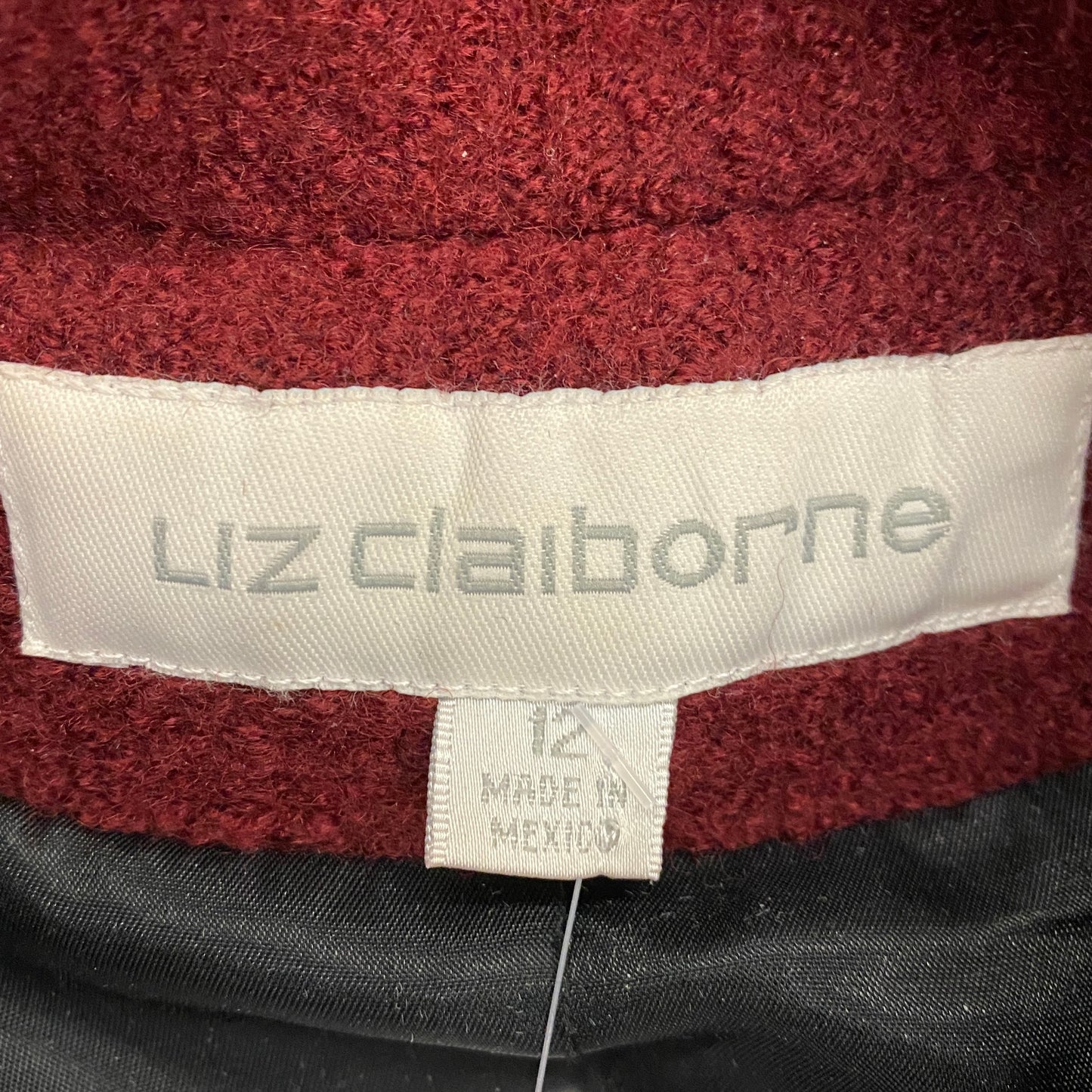 Liz Claiborne Wool Blend Button Up Coat - Size Medium