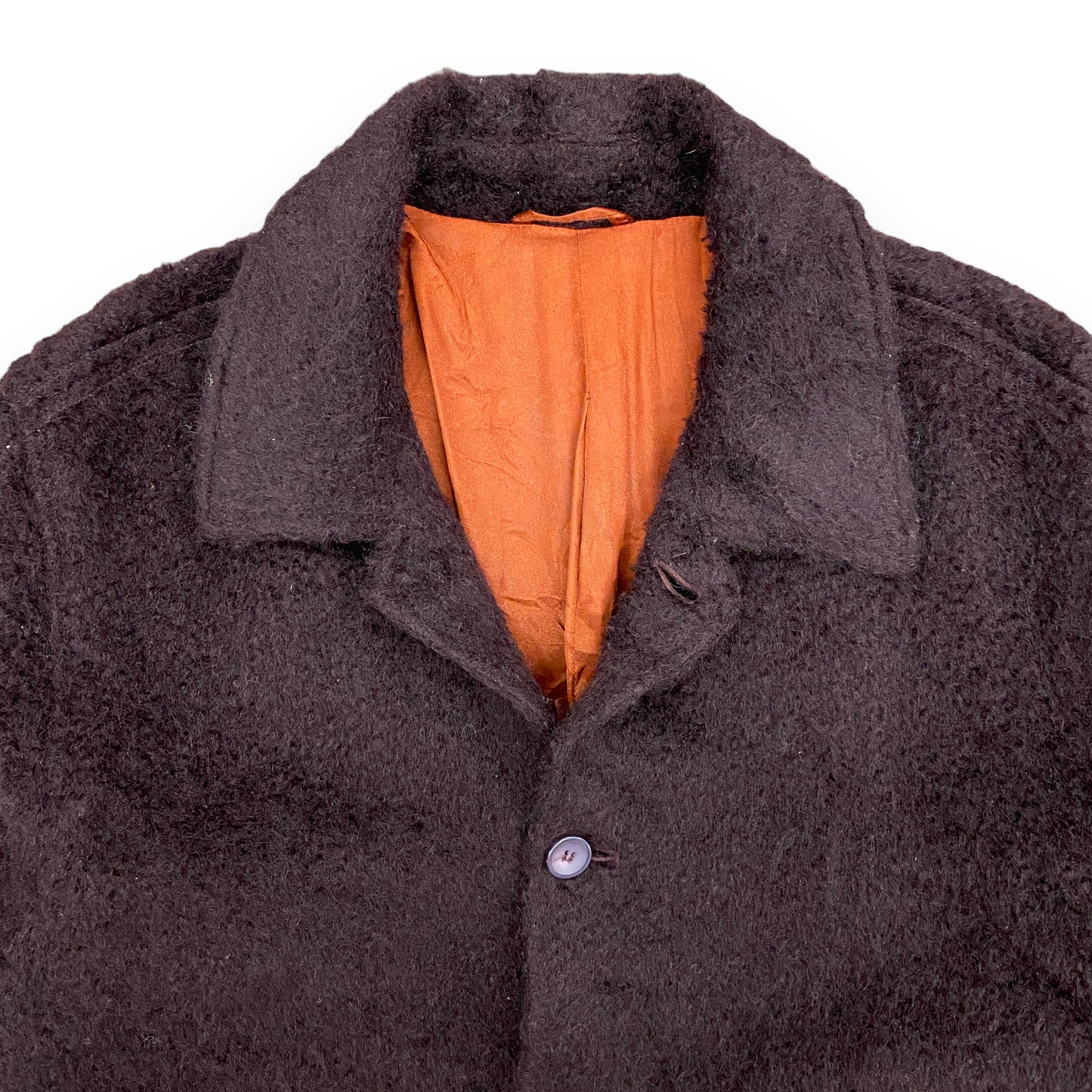 Jhane Barnes Wool Mohair Blend Dark Maroon Jacket - Size M/L