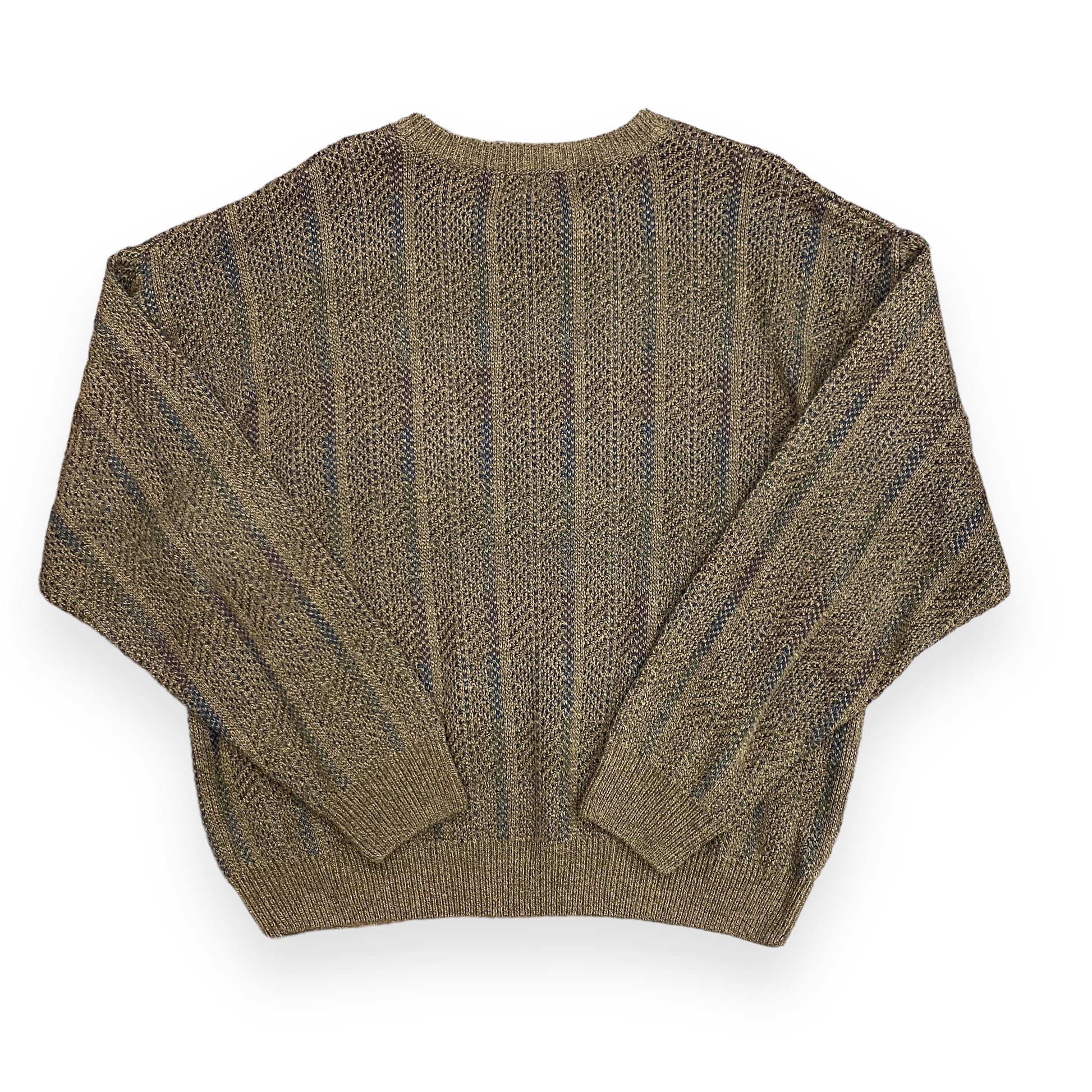 Vintage Towncraft Brown Knit Sweater - Size Large