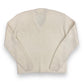 1960s Young Breed by Revere Shag-A-Rac Mohair Blend V-Neck Sweater - Size XL